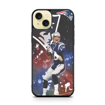 Tom Brady New England iPhone 15 Plus Case