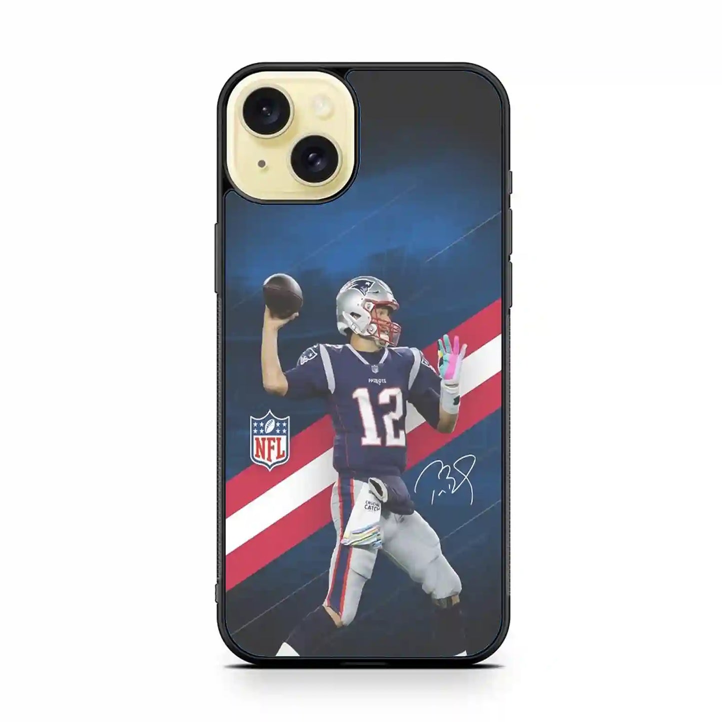 Tom Brady Nfl Logo iPhone 15 Plus Case