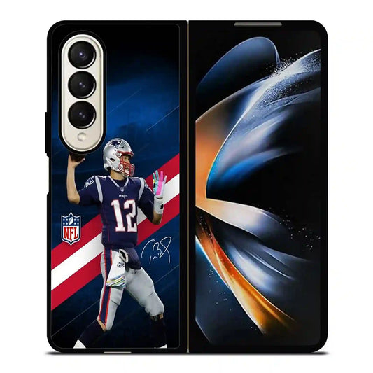 Tom Brady Nfl Logo Samsung Z4 Fold Case