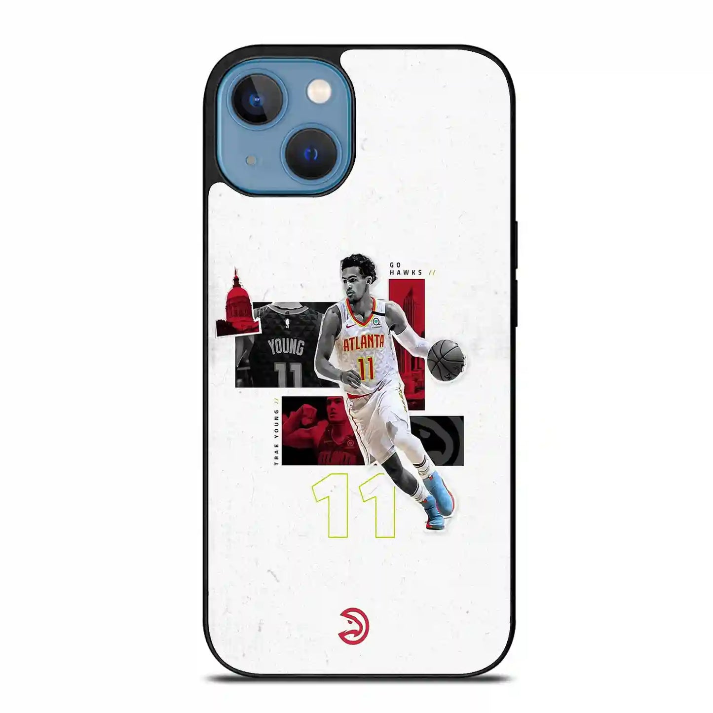 Trae Young Hawks iPhone 14 Case