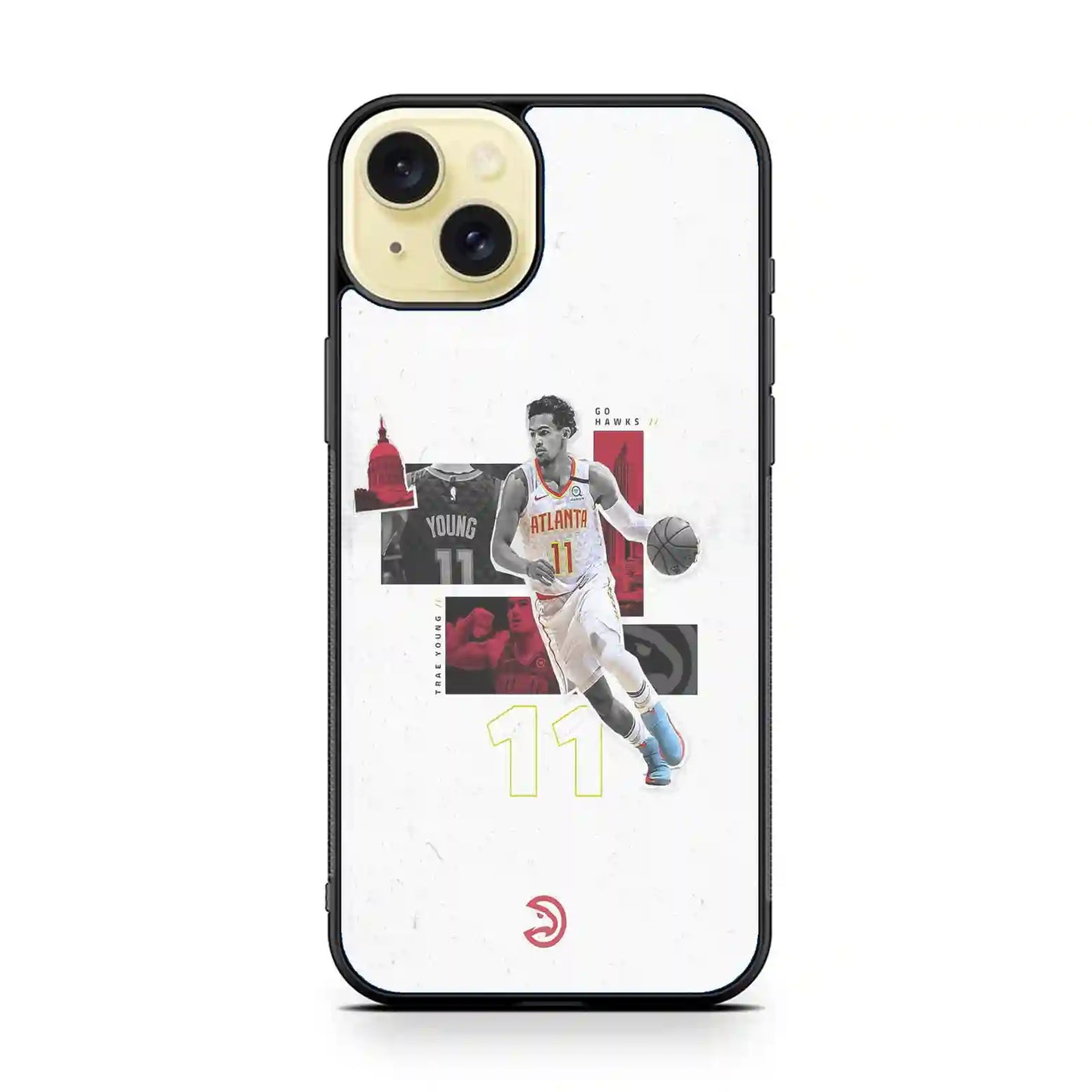 Trae Young Hawks iPhone 15 Plus Case