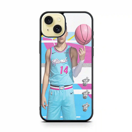 Tyler Herro Basketball iPhone 15 Plus Case