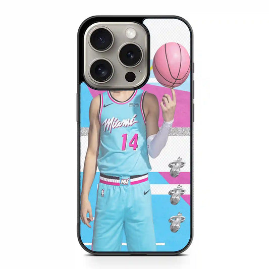 Tyler Herro Basketball iPhone 15 Pro Max Case