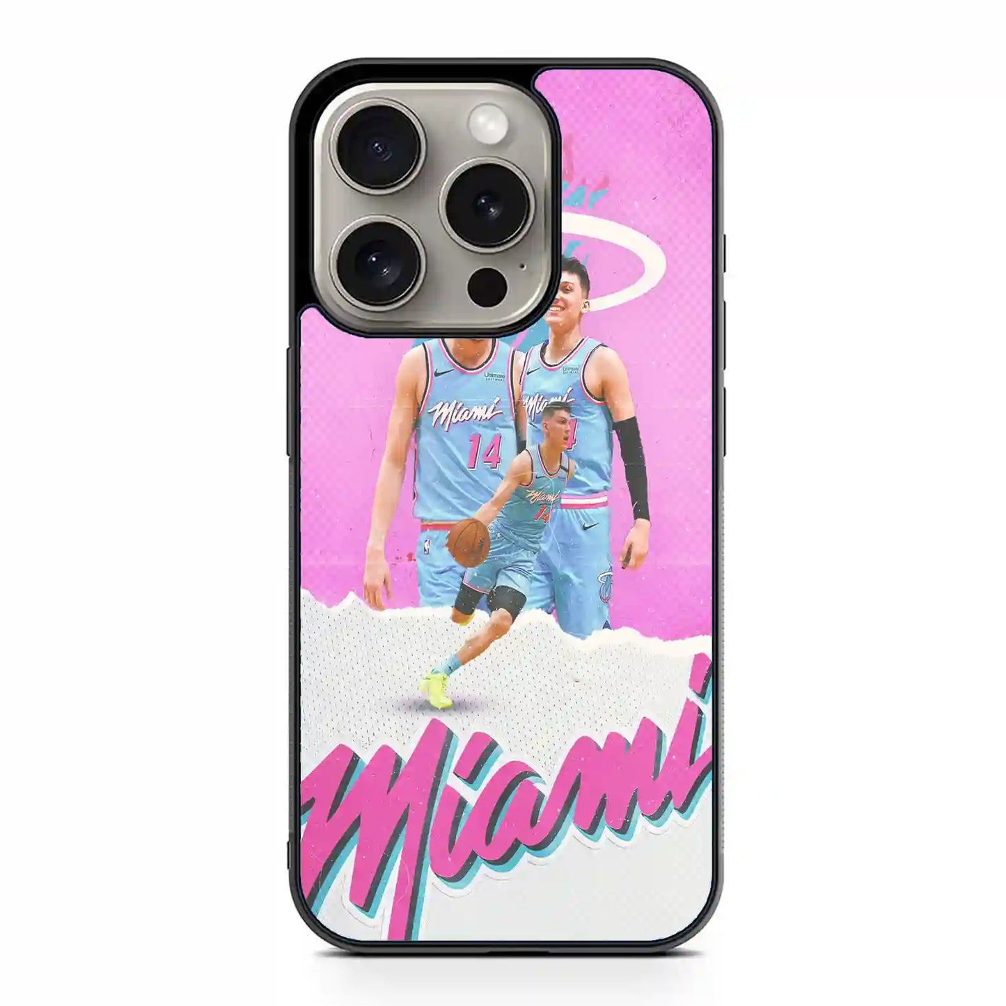 Tyler Herro Miami Heat iPhone 15 Pro Max Case