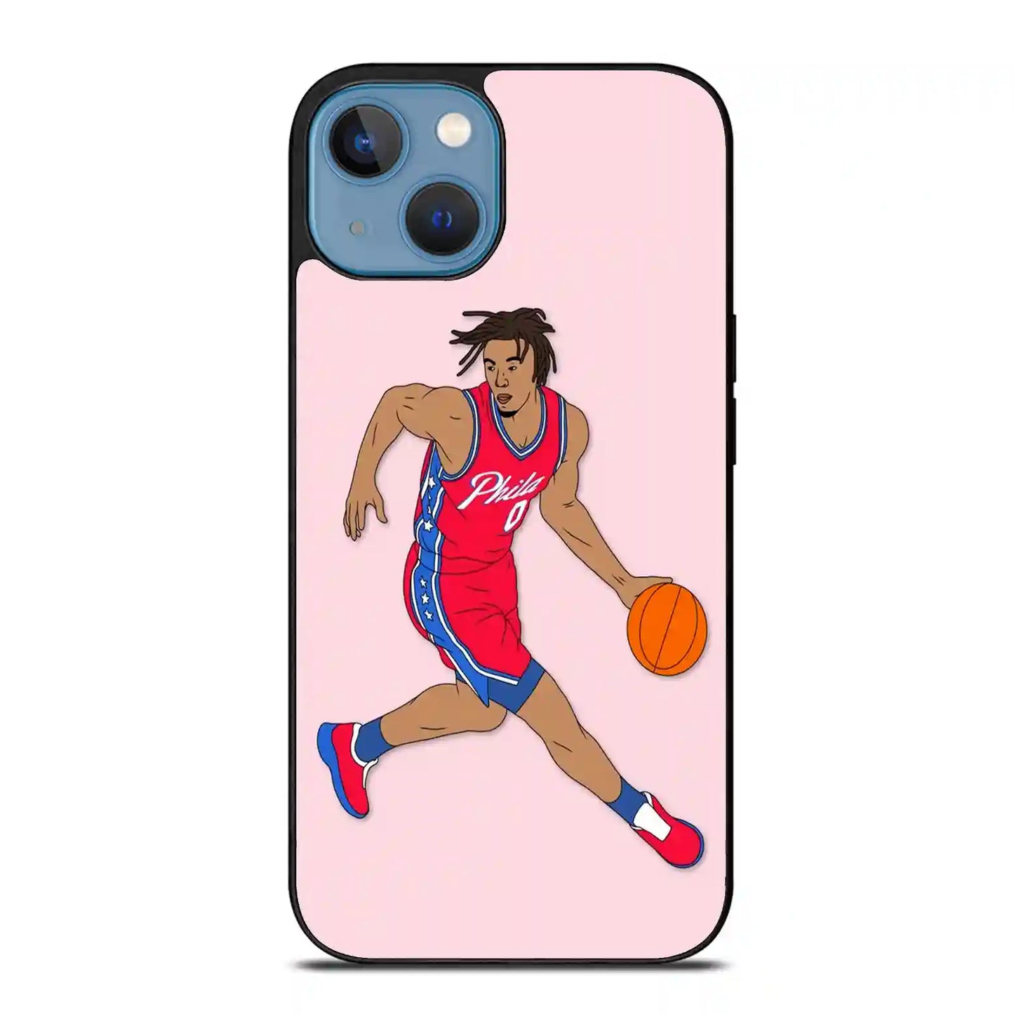 Tyrese Maxey Basketball iPhone 14 Plus Case