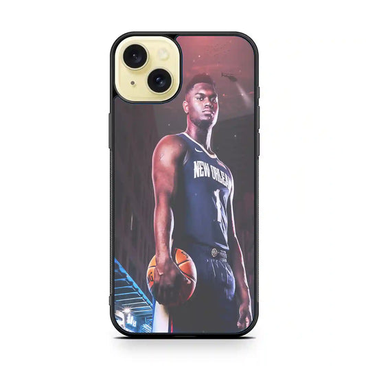 Zion Williamson Basketball iPhone 15 Plus Case