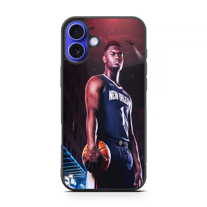 Zion Williamson Basketball iPhone 16 Plus Case