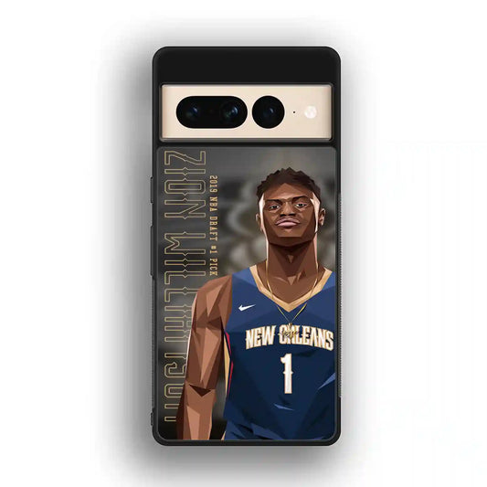 Zion Williamson Cartoon Google Pixel 7 Pro Case