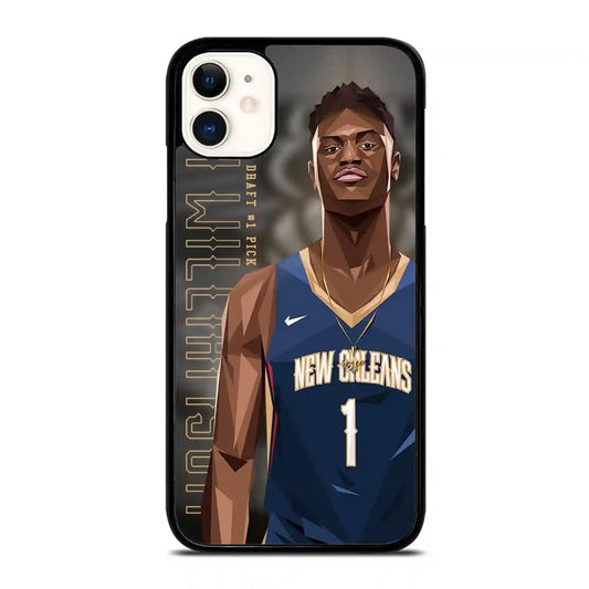 Zion Williamson Cartoon iPhone 11 Case