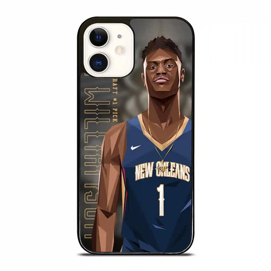 Zion Williamson Cartoon iPhone 12 Case