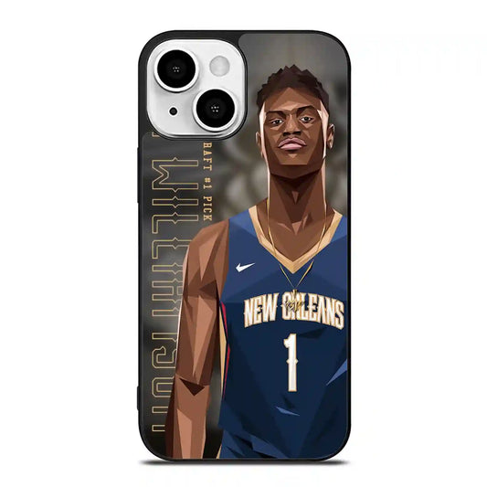 Zion Williamson Cartoon iPhone 13 Mini Case