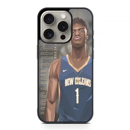 Zion Williamson Cartoon iPhone 15 Pro Max Case