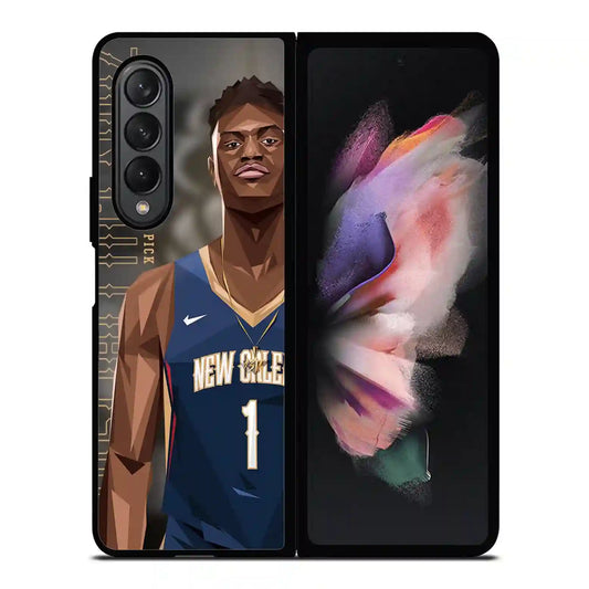 Zion Williamson Cartoon Samsung Z3 Fold Case