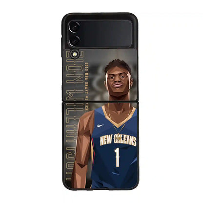 Zion Williamson Cartoon Samsung Z4 Flip Case